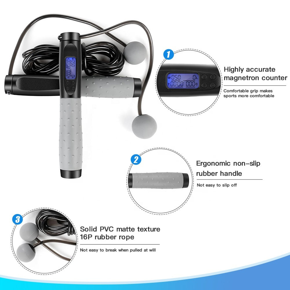 Electronic Counting Skipping Rope for Faster Fitness Results